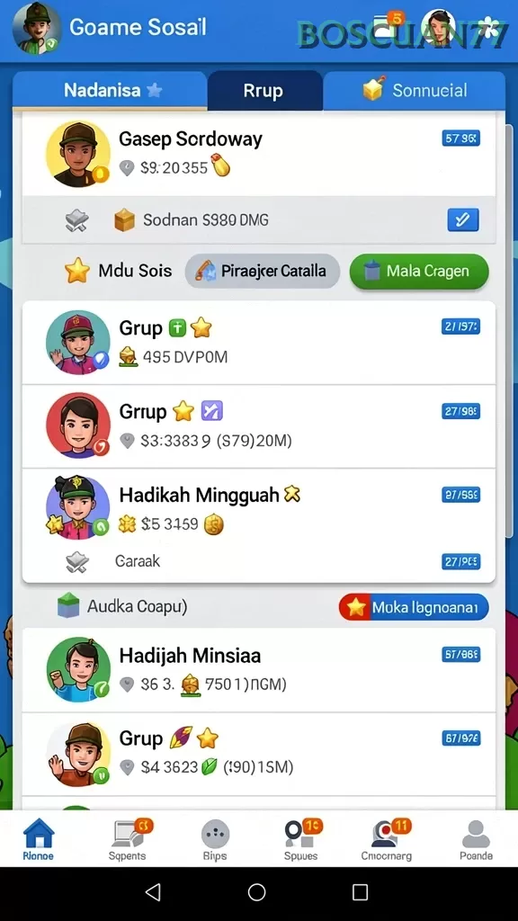 Cuplikan layar MULTIPLAYER — pengaturan akun