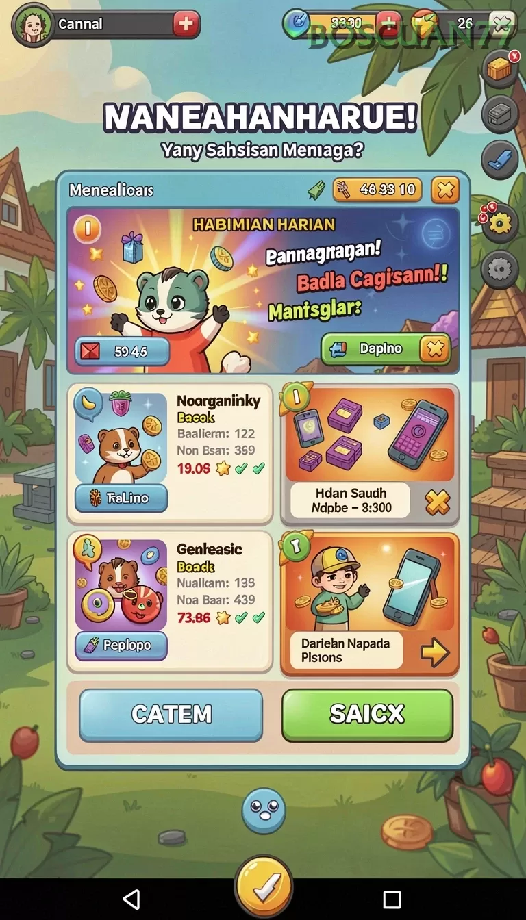Cuplikan layar 77RP — aktivitas
