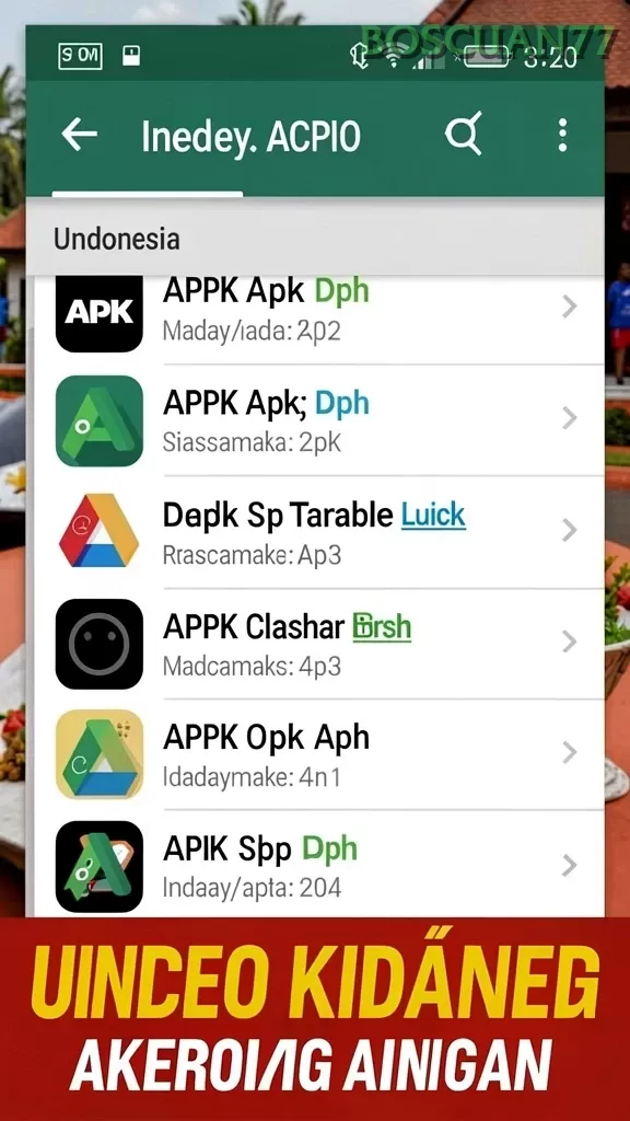 Cuplikan layar OVO88 — menu navigasi